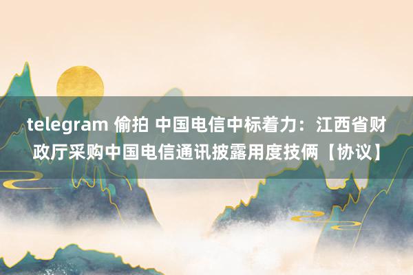 telegram 偷拍 中国电信中标着力：江西省财政厅采购中国电信通讯披露用度技俩【协议】