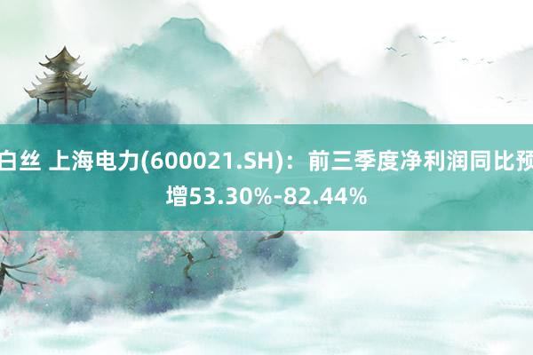 白丝 上海电力(600021.SH)：前三季度净利润同比预增53.30%-82.44%