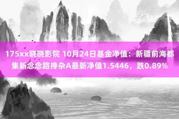 175xx晓晓影院 10月24日基金净值：新疆前海都集新念念路搀杂A最新净值1.5446，跌0.89%