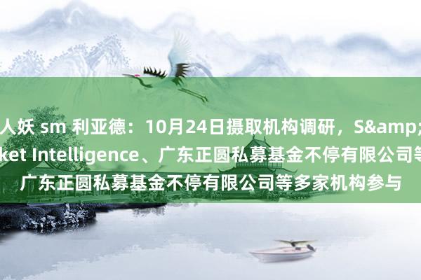 人妖 sm 利亚德：10月24日摄取机构调研，S&P Global Market Intelligence、广东正圆私募基金不停有限公司等多家机构参与