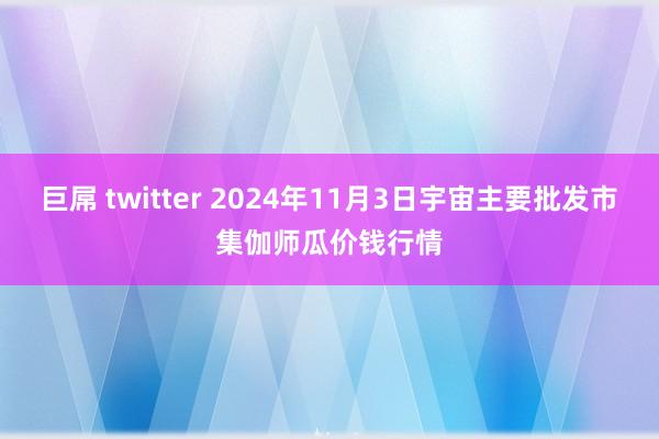 巨屌 twitter 2024年11月3日宇宙主要批发市集伽师瓜价钱行情