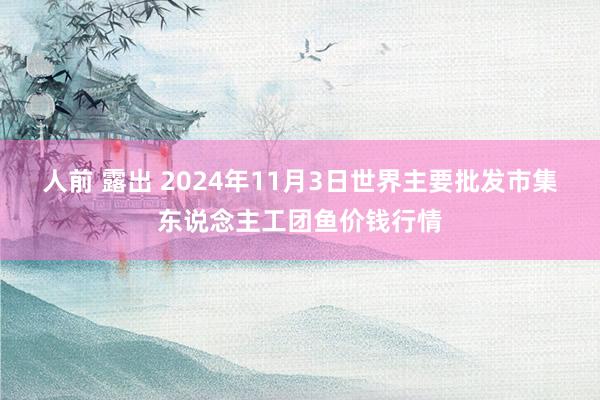 人前 露出 2024年11月3日世界主要批发市集东说念主工团鱼价钱行情