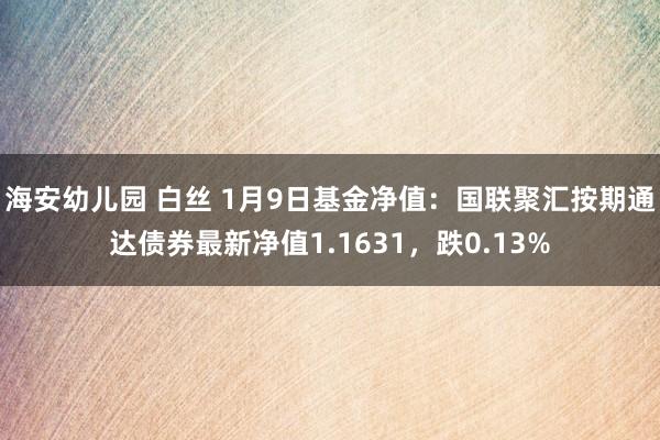 海安幼儿园 白丝 1月9日基金净值：国联聚汇按期通达债券最新净值1.1631，跌0.13%